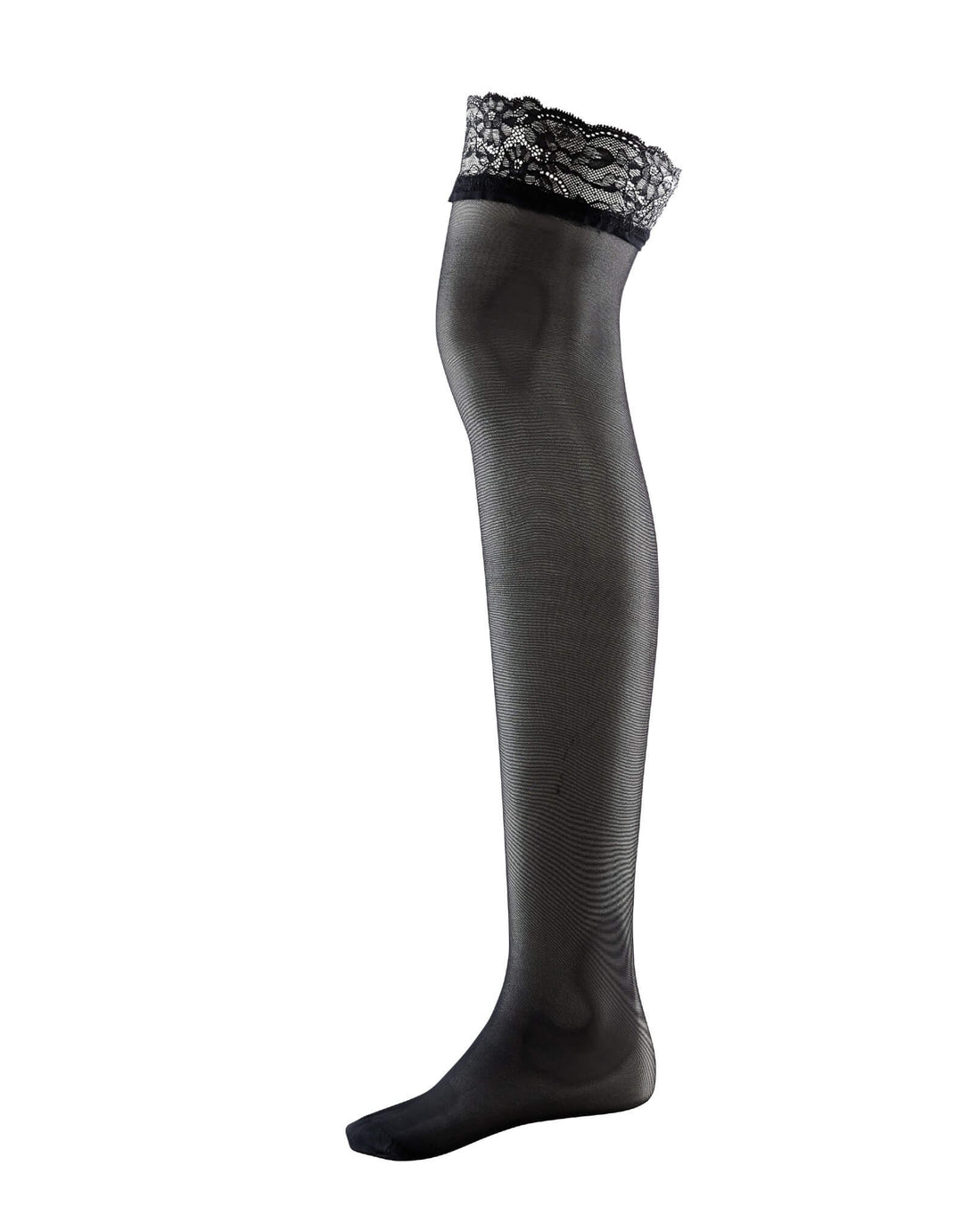 Les Bas D'Aubade Stay Up Stocking, Lace Top Black
