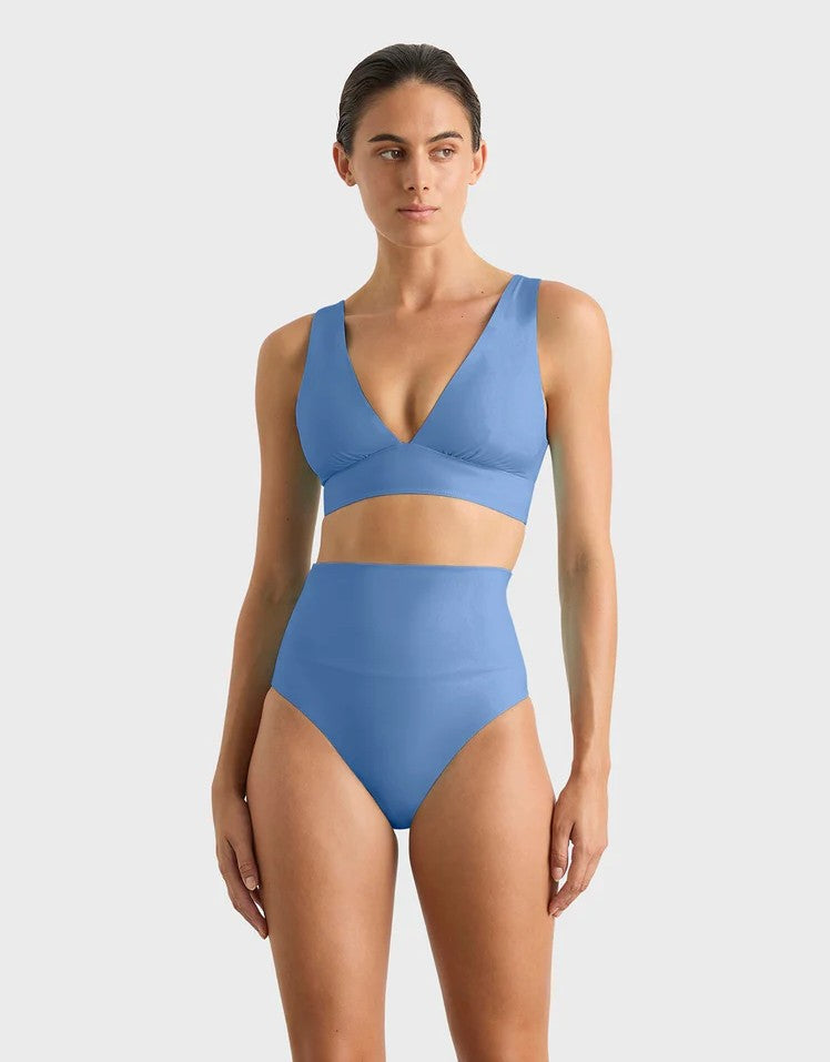 Bondi Born Amelia Bikini Top - Delft Blue