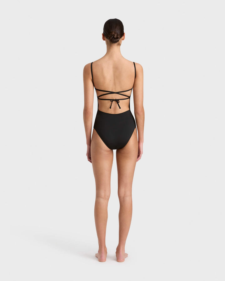 Bondi Born Bianca One-Piece in Black – Chic & Sculpting | Shop Catriona