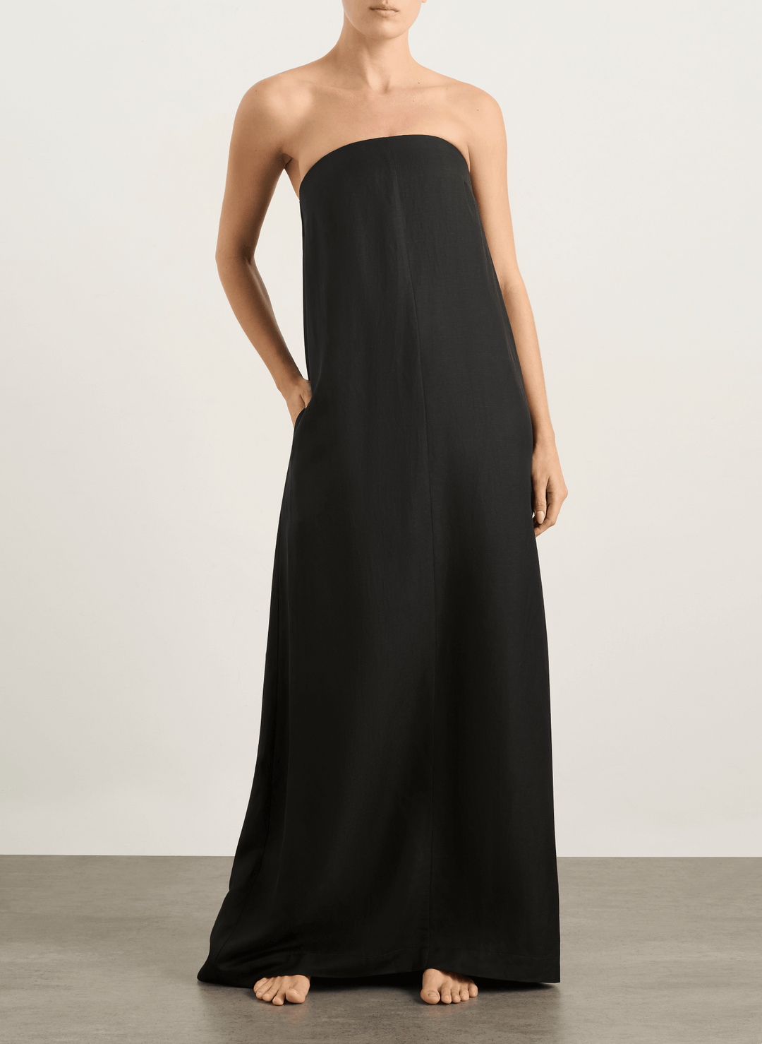 Bondi Born Bormio Strapless Maxi Dress - Black