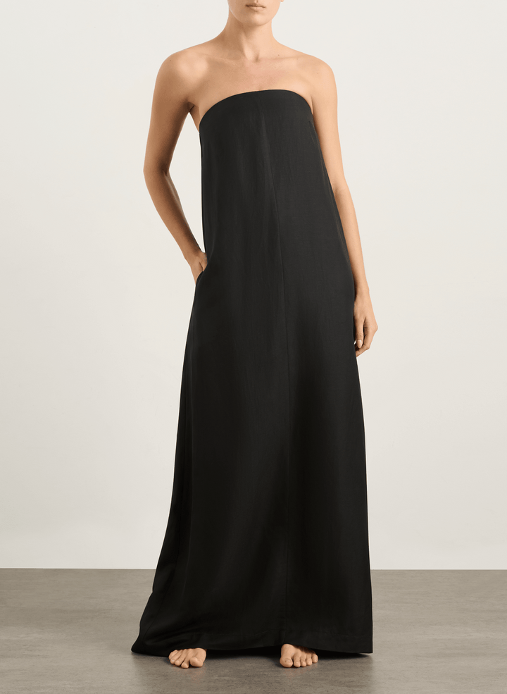 Bondi Born Bormio Strapless Maxi Dress - Black