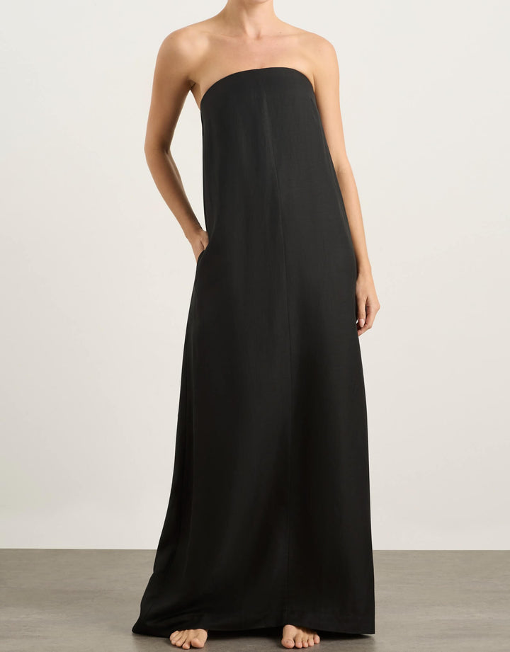 Bondi Born Bormio Strapless Maxi Dress - Black