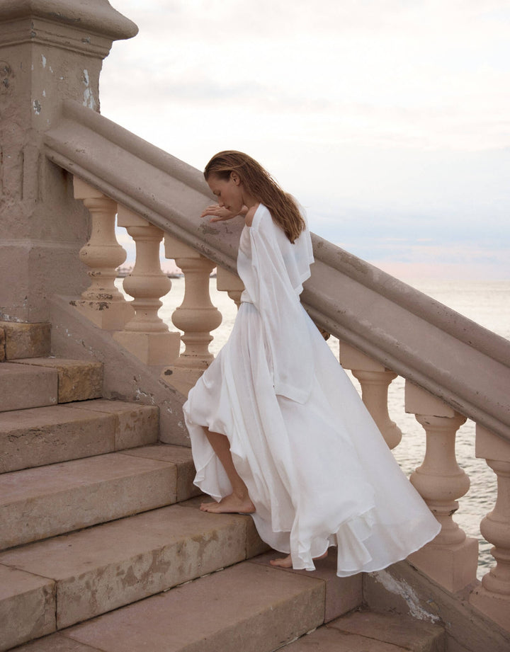 Cremona Maxi Skirt White