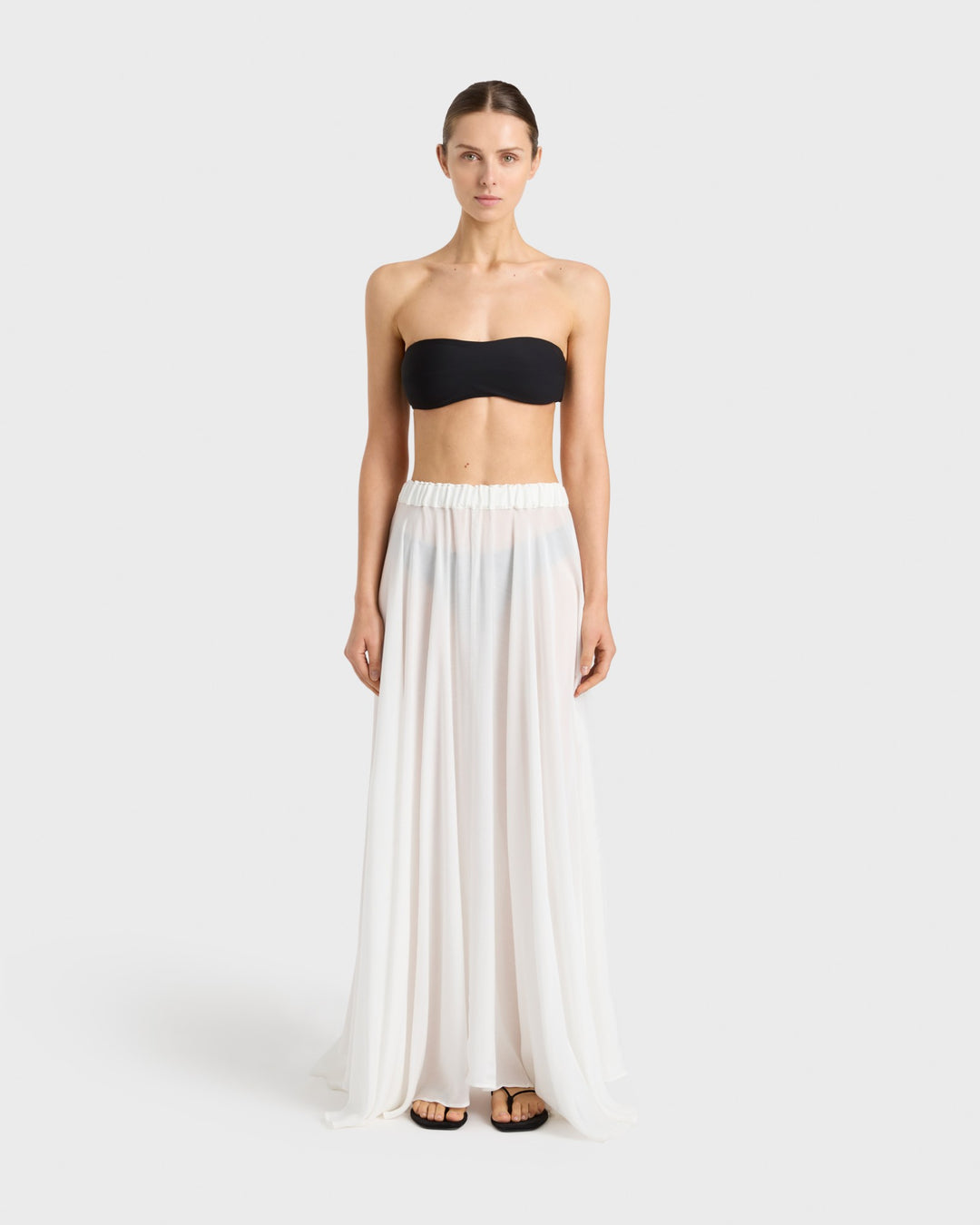 Bondi Born Cremona Maxi Skirt in White