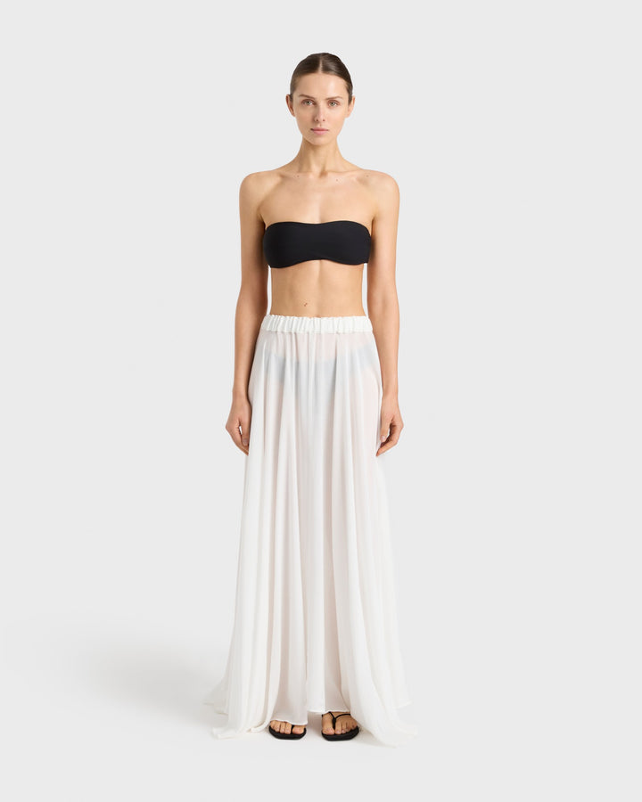 Bondi Born Cremona Maxi Skirt in White