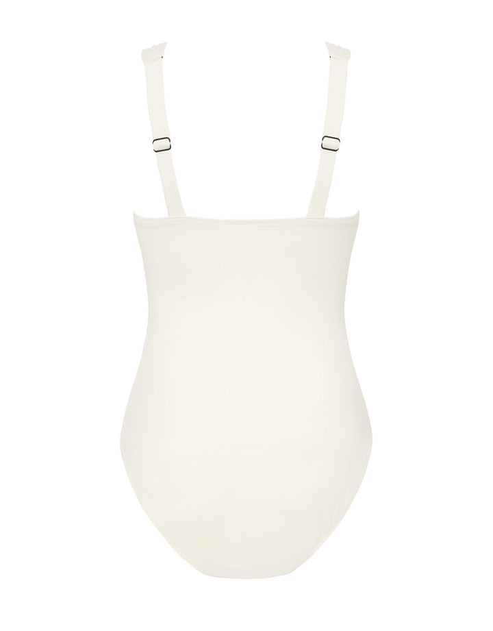 Bondi Born Elisse One Piece Swimsuit underwire cups - Pearl White