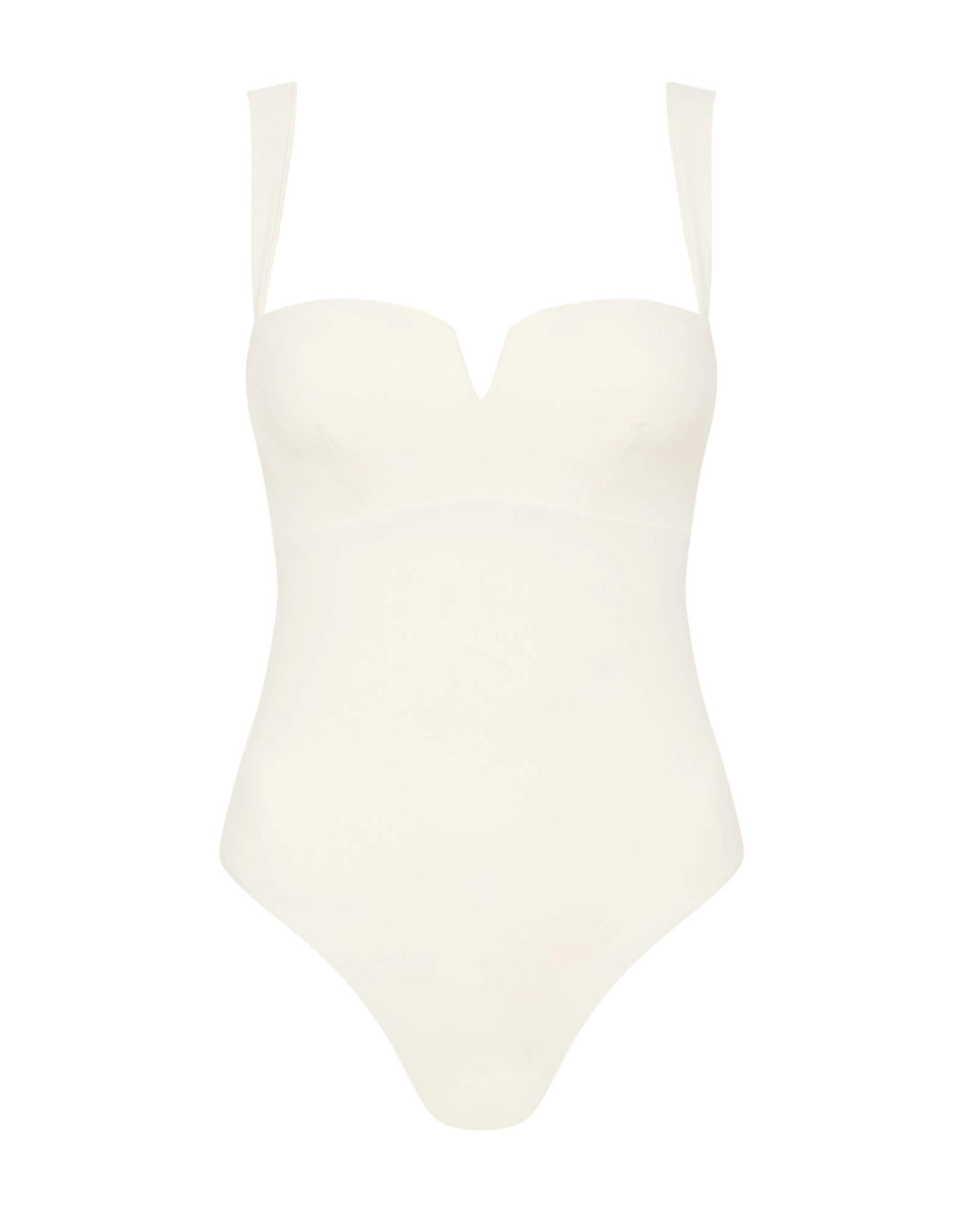 Bondi Born Elisse One Piece Swimsuit underwire cups - Pearl White
