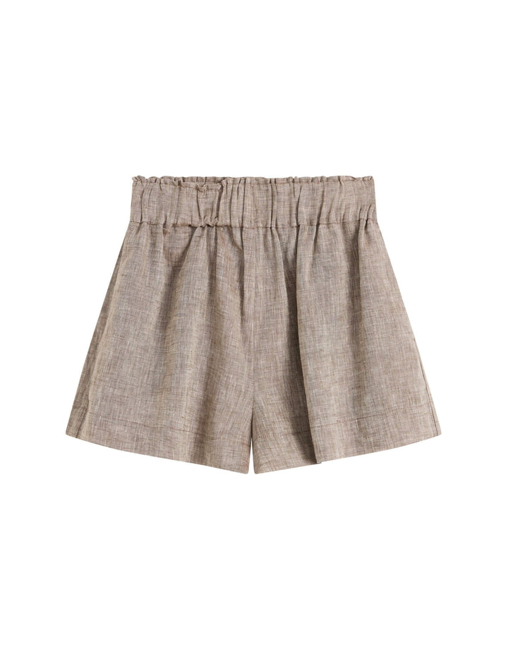 Bondi Born Leiden Universal Linen Short in Sepia