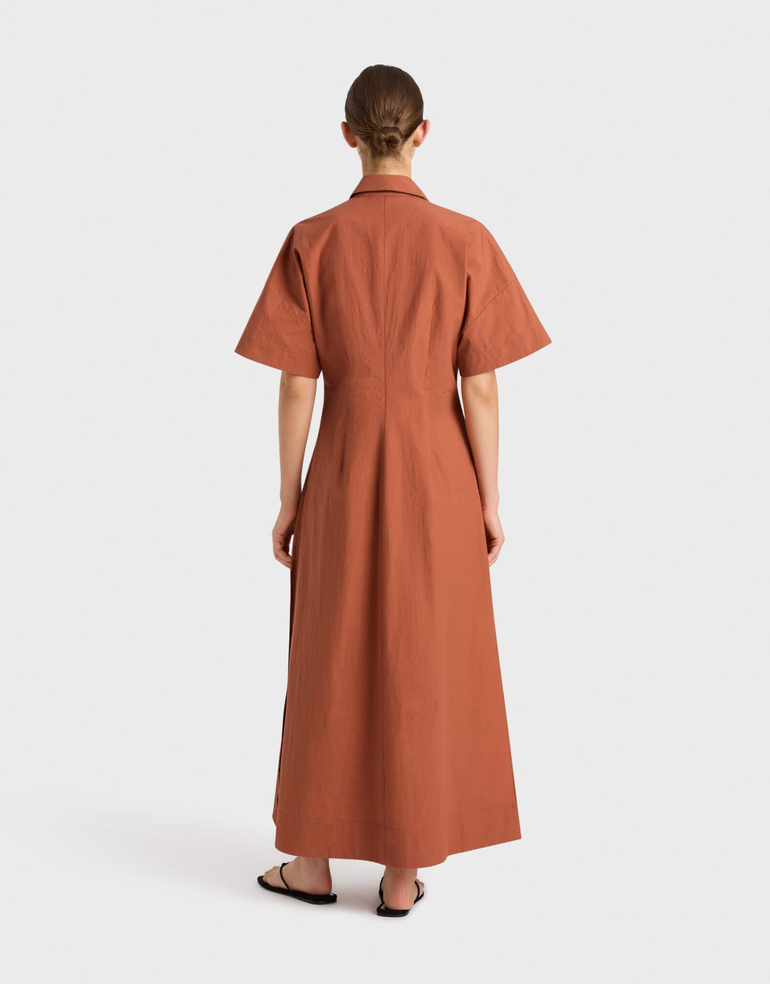 Bondi Born Kyoto Lace Front Shirtdress in Sienna | Catriona