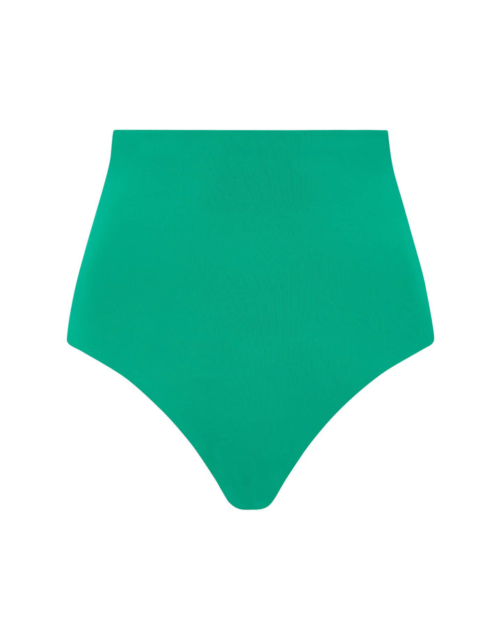 Bondi Born Lenora High Waisted Bikini Bottom Emerald - Green