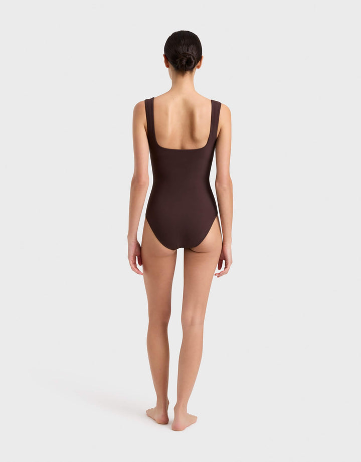 Bondi Born Mackinley One Piece Mocha Designer Swimwear B-DD Cups