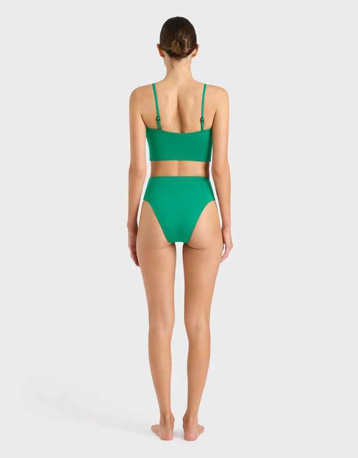 Bondi Born Sandy Bandeau Bikini Top Emerald - Green