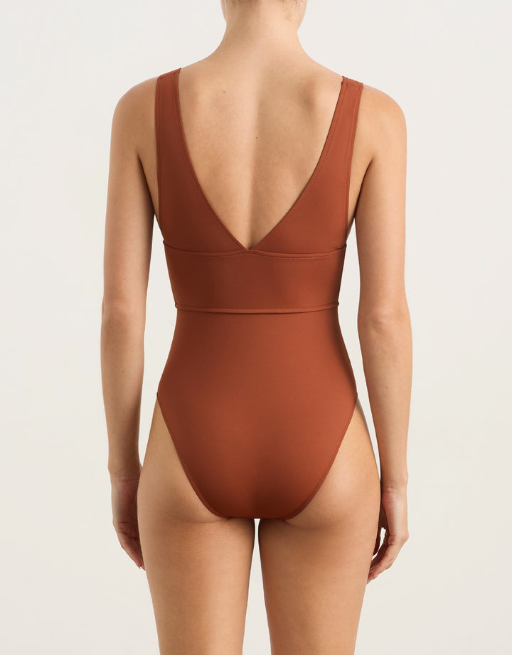 Bondi Born Victoria One Piece Swimsuit, Copper