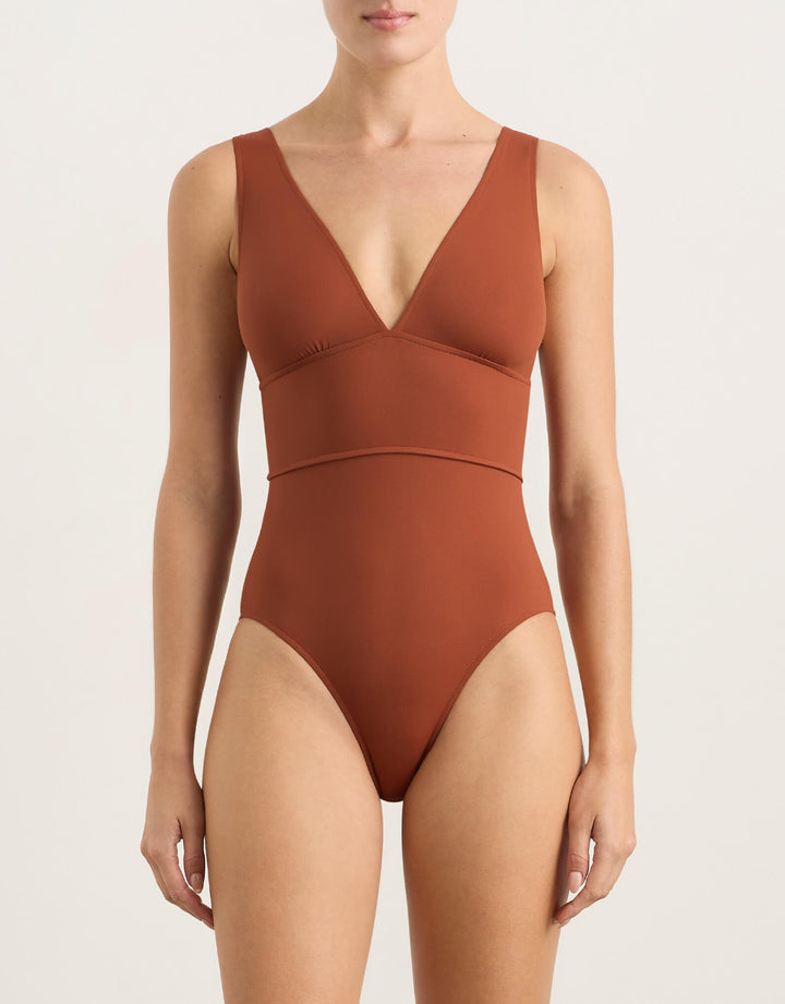 Bondi Born Victoria One Piece Swimsuit, Copper