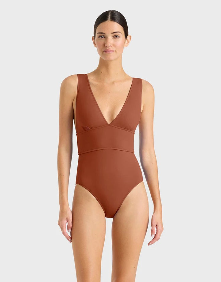 Bondi Born Victoria One Piece Swimsuit, Copper
