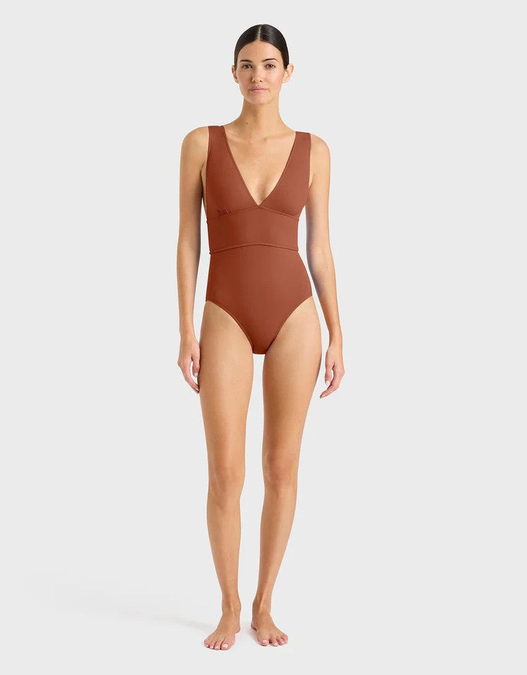 Bondi Born Victoria One Piece Swimsuit, Copper