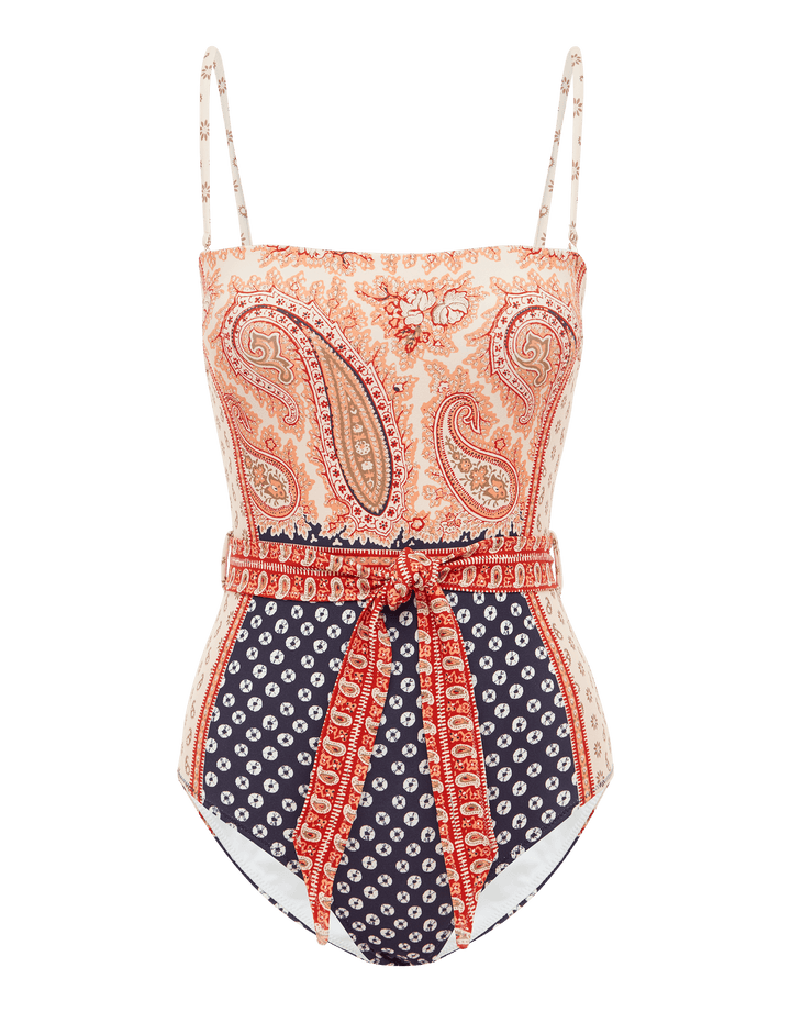 Boteh Cravat Panayiota Op One Piece - Travertine Print