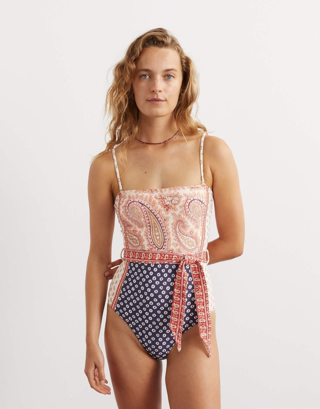 Boteh Cravat Panayiota Op One Piece - Travertine Print