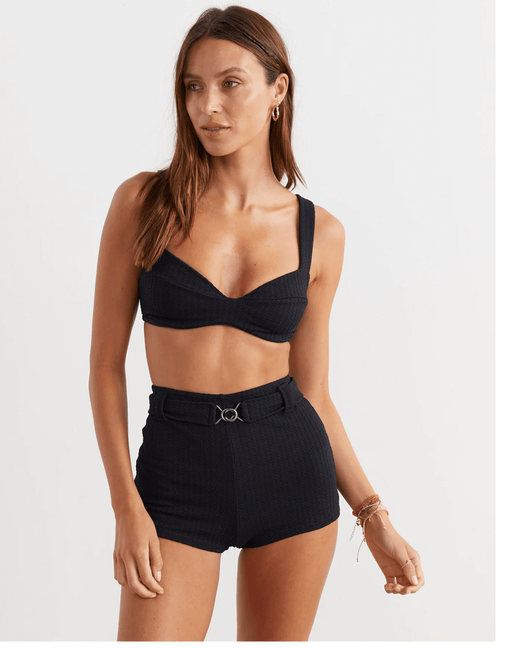 BOTEH  Swimwear RA Freddy Underwire Bikini Top, Black