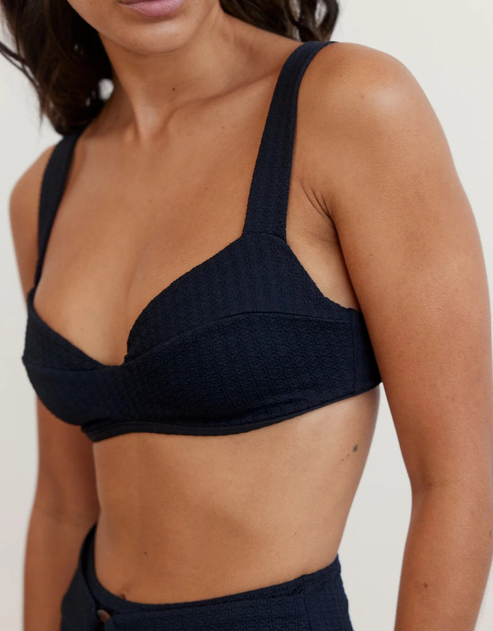 BOTEH  Swimwear RA Freddy Underwire Bikini Top, Black