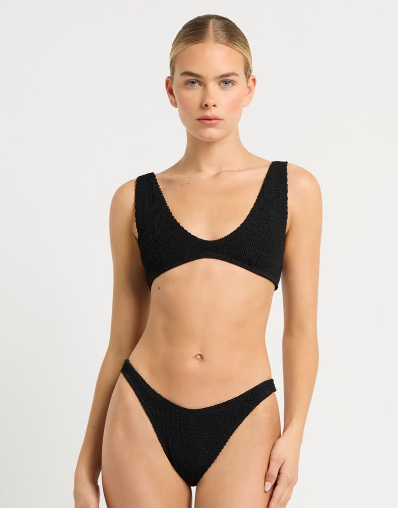 Bond Eye Scout Crop Bikini Top Black