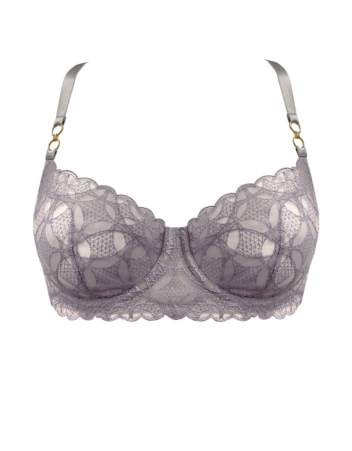 Bordelle Alta Balconette Bra Platinum Grey