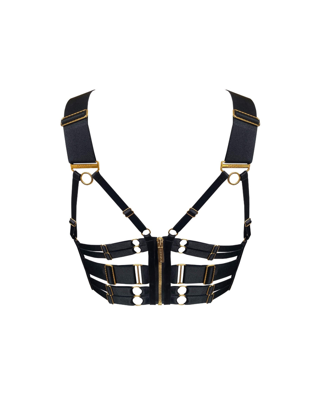 Bordelle Retta Padded Bodice Bra Black - Luxury Designer Lingerie