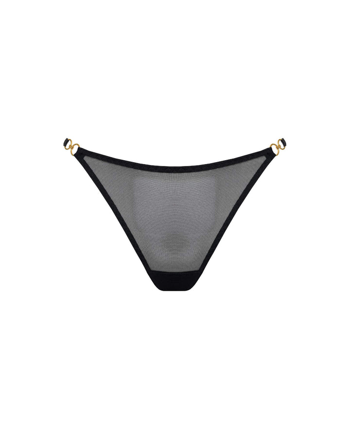 Bordelle Retta Thong Black - Designer Luxury Lingerie