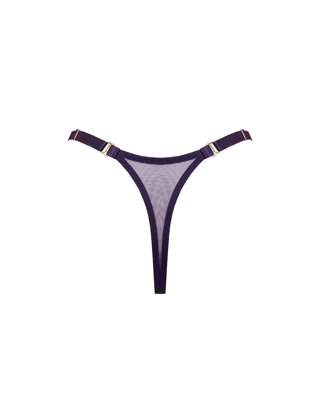 Bordelle Retta Thong Deep Purple - Designer Luxury Lingerie