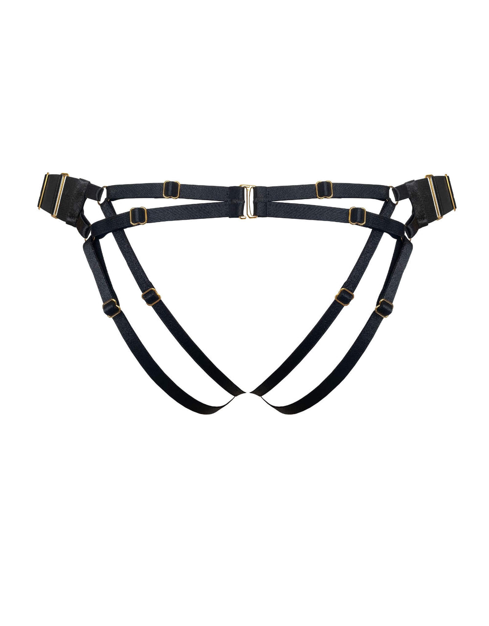 Bordelle Alta Open Back Brief Black