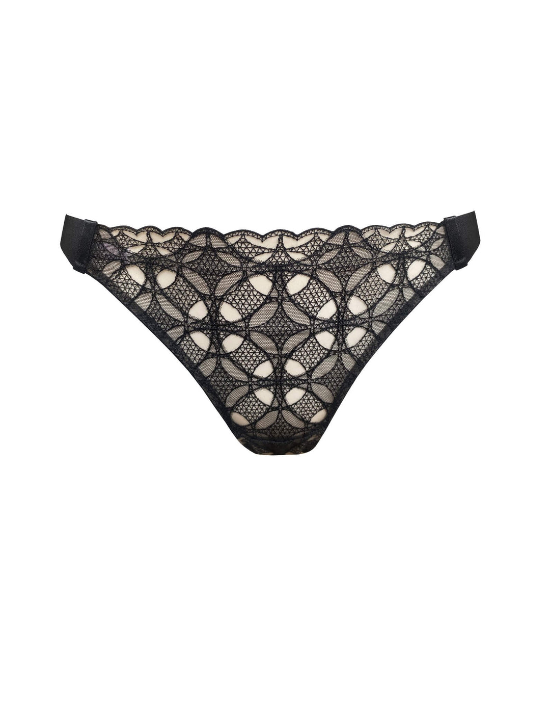 Bordelle Alta Open Back Brief Black