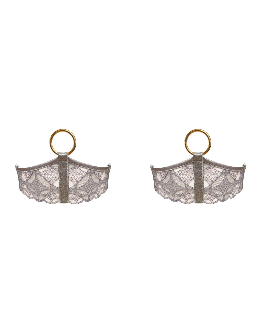 Bordelle Alta Garters Platinum