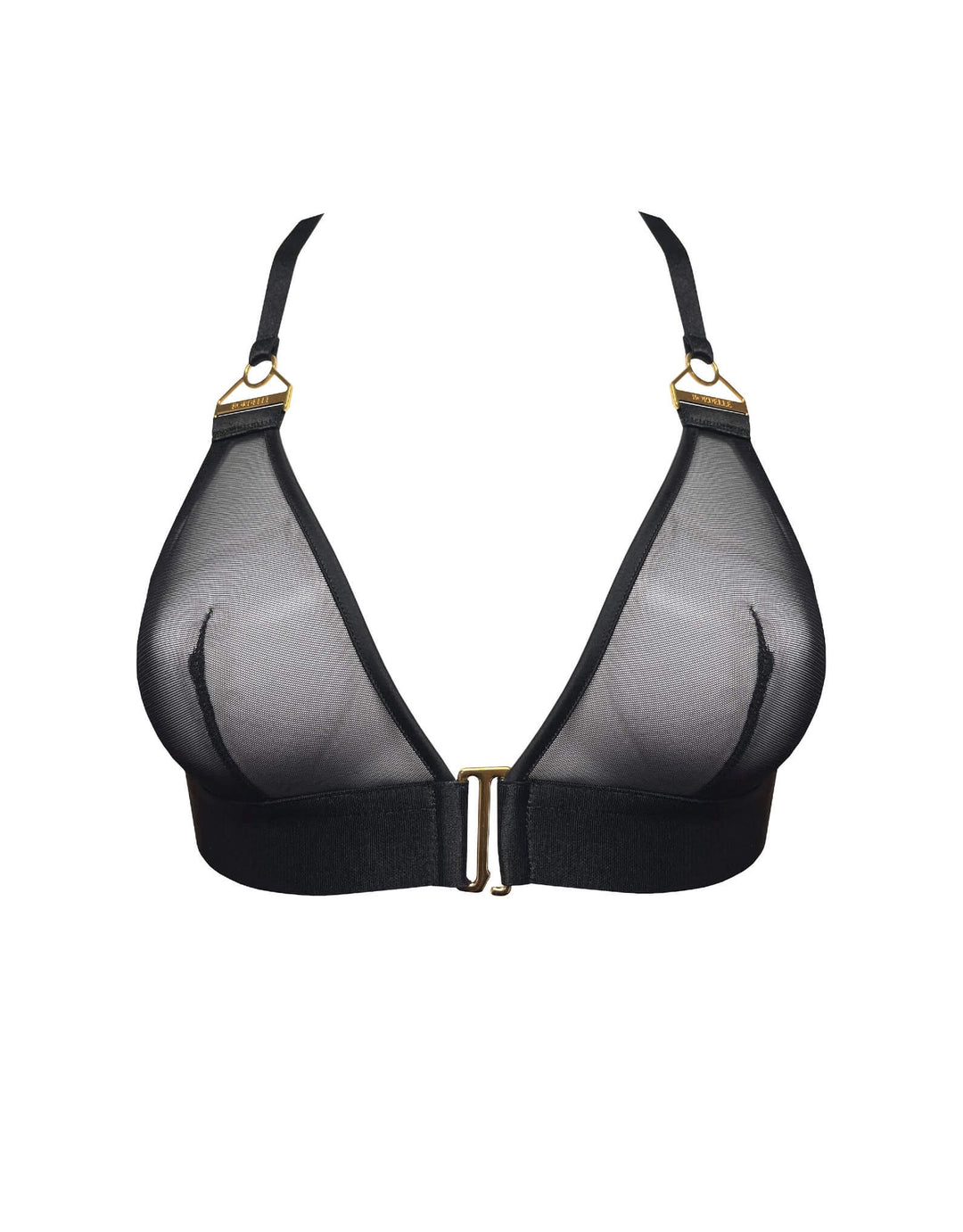 Bordelle Retta Soft Triangle Bra Black - Luxury Designer Lingerie