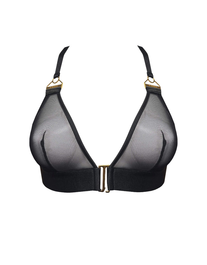 Bordelle Retta Soft Triangle Bra Black - Luxury Designer Lingerie
