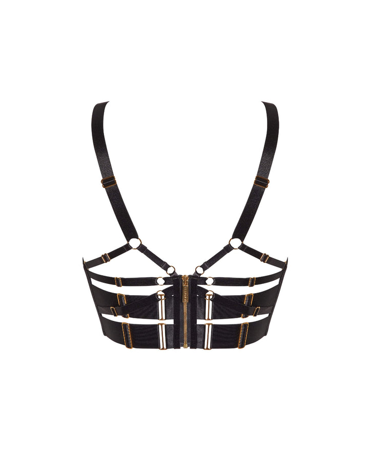 Bordelle Tierra Longline Bodice Bra Black