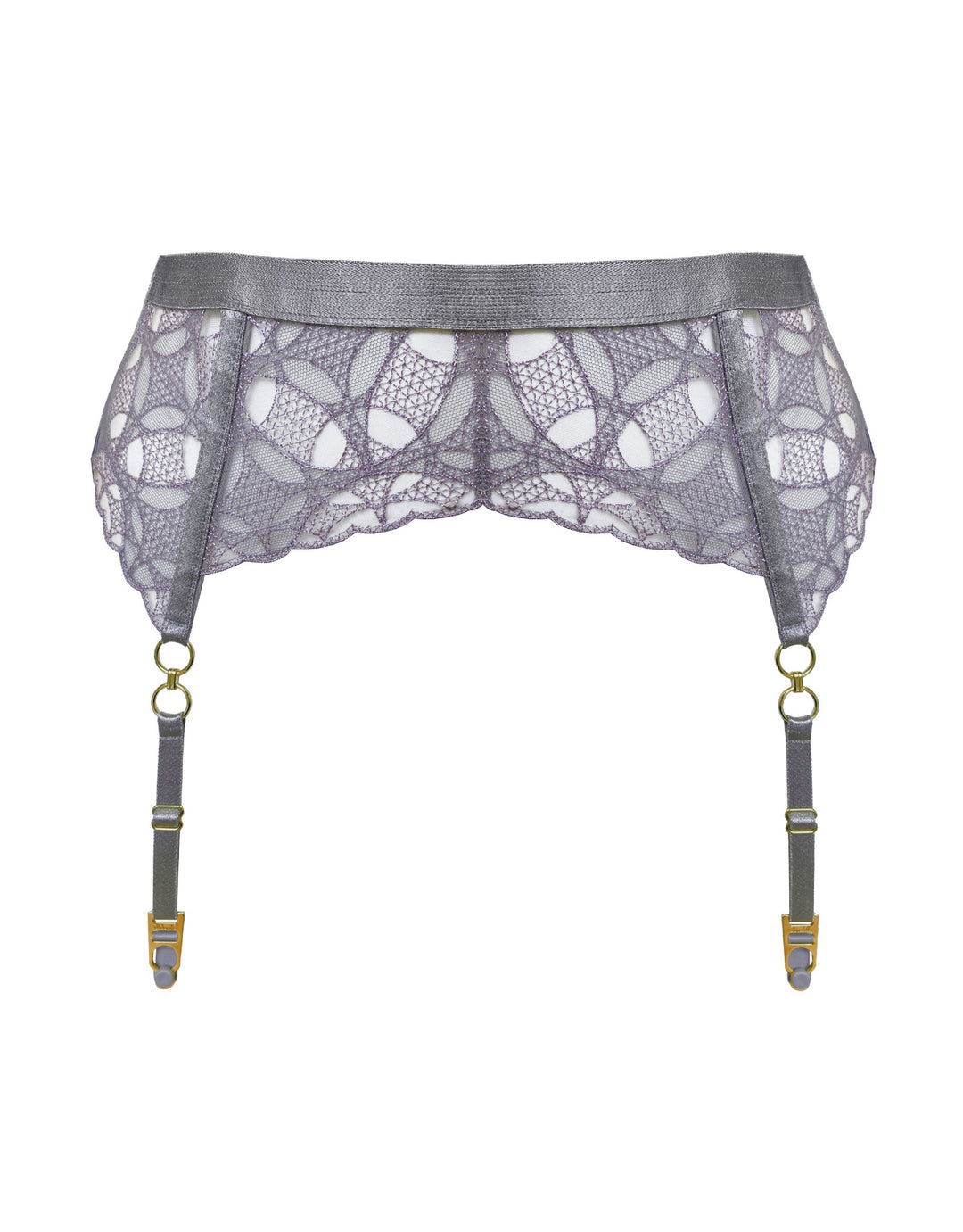 Bordelle Alta Suspender Platinum Grey