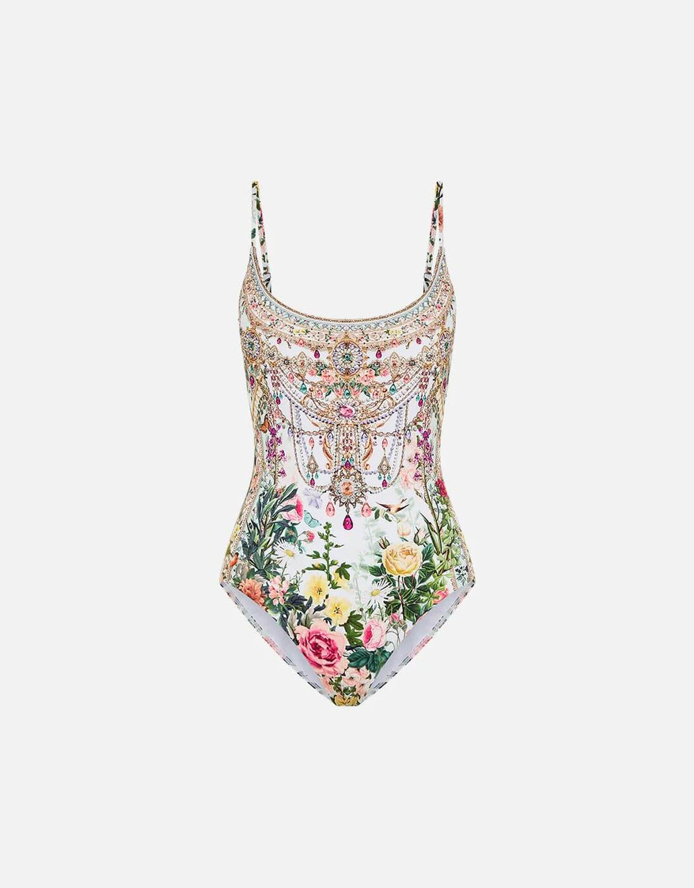 Camilla Scoop Neck One Piece Swimsuit, Renaissance Romance