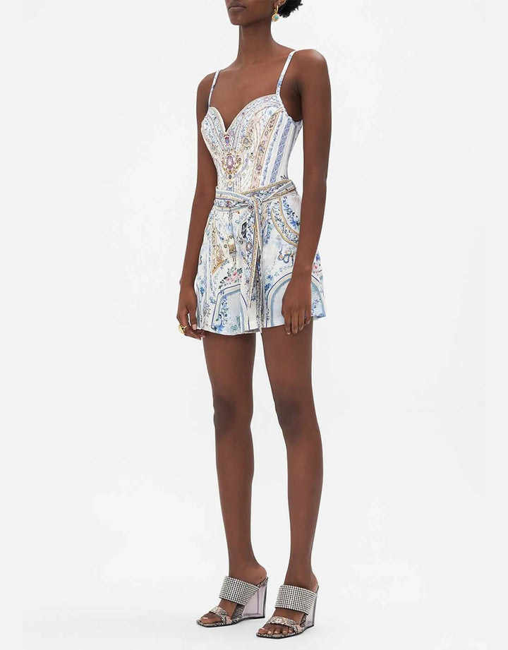 Camilla Tuck Front Shorts, Season of the Siren  - Blue