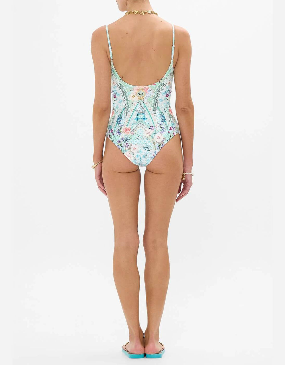 Scoop Neck One Piece, Sunrise in Sintra - B-C Cup
