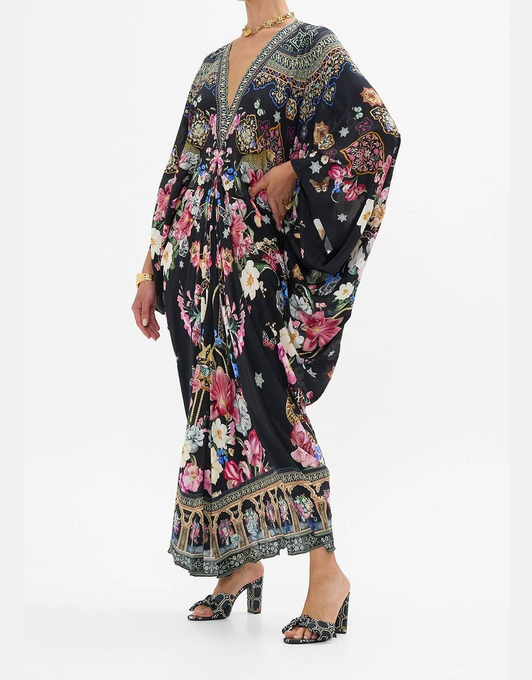 Camilla Midnight in Monserrate Long Silk Kaftan