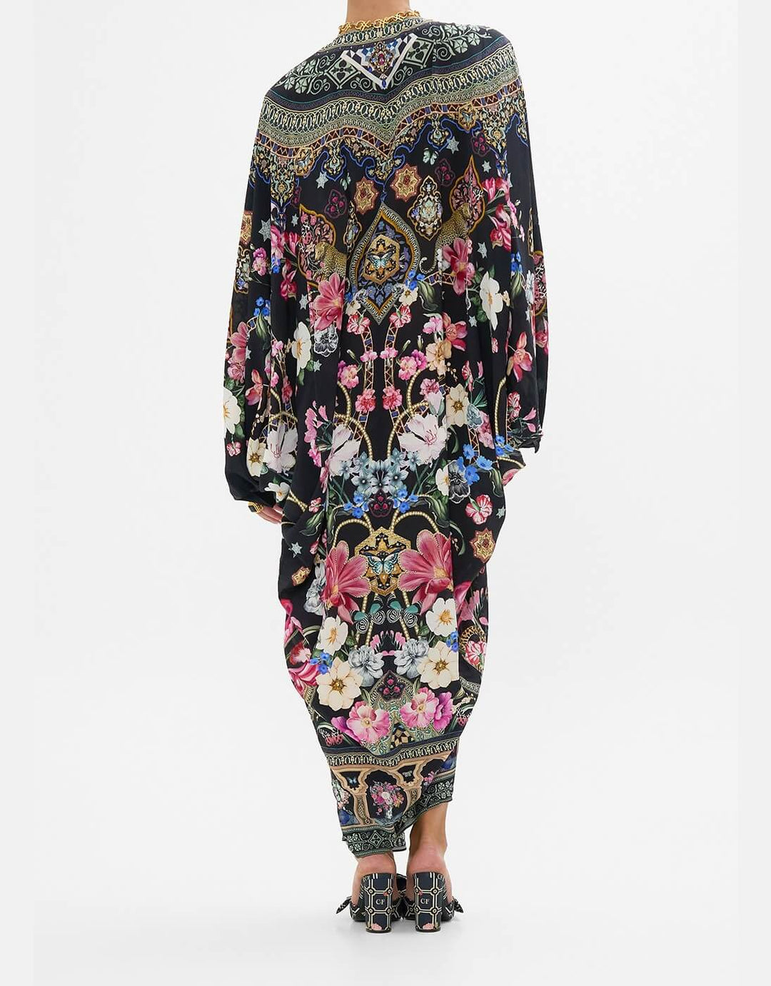 Camilla Midnight in Monserrate Long Silk Kaftan