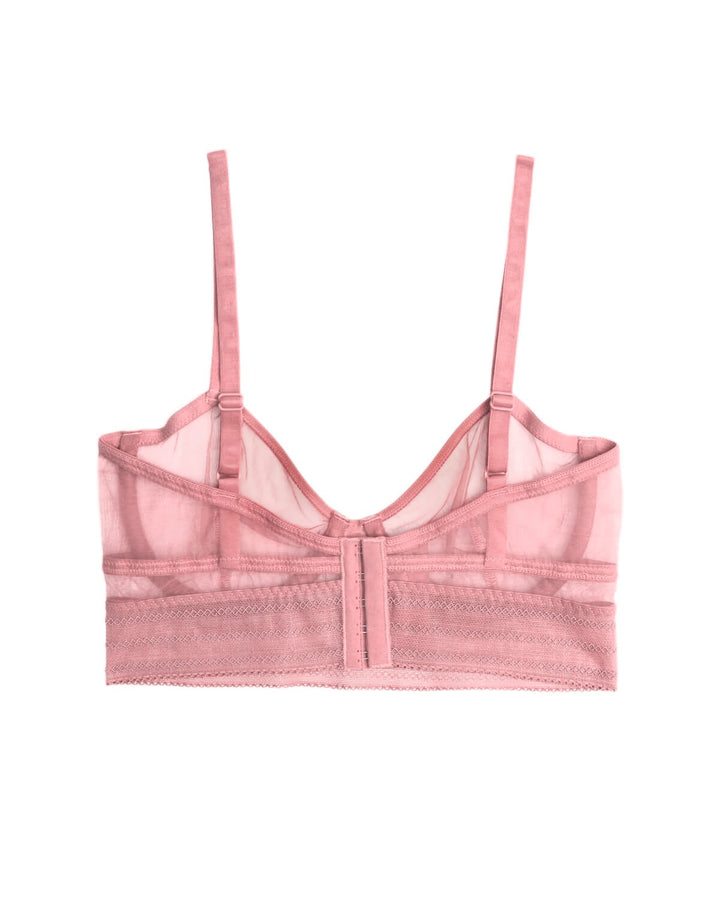 Else Lingerie Bare Underwire Longline Bra Rose Dust