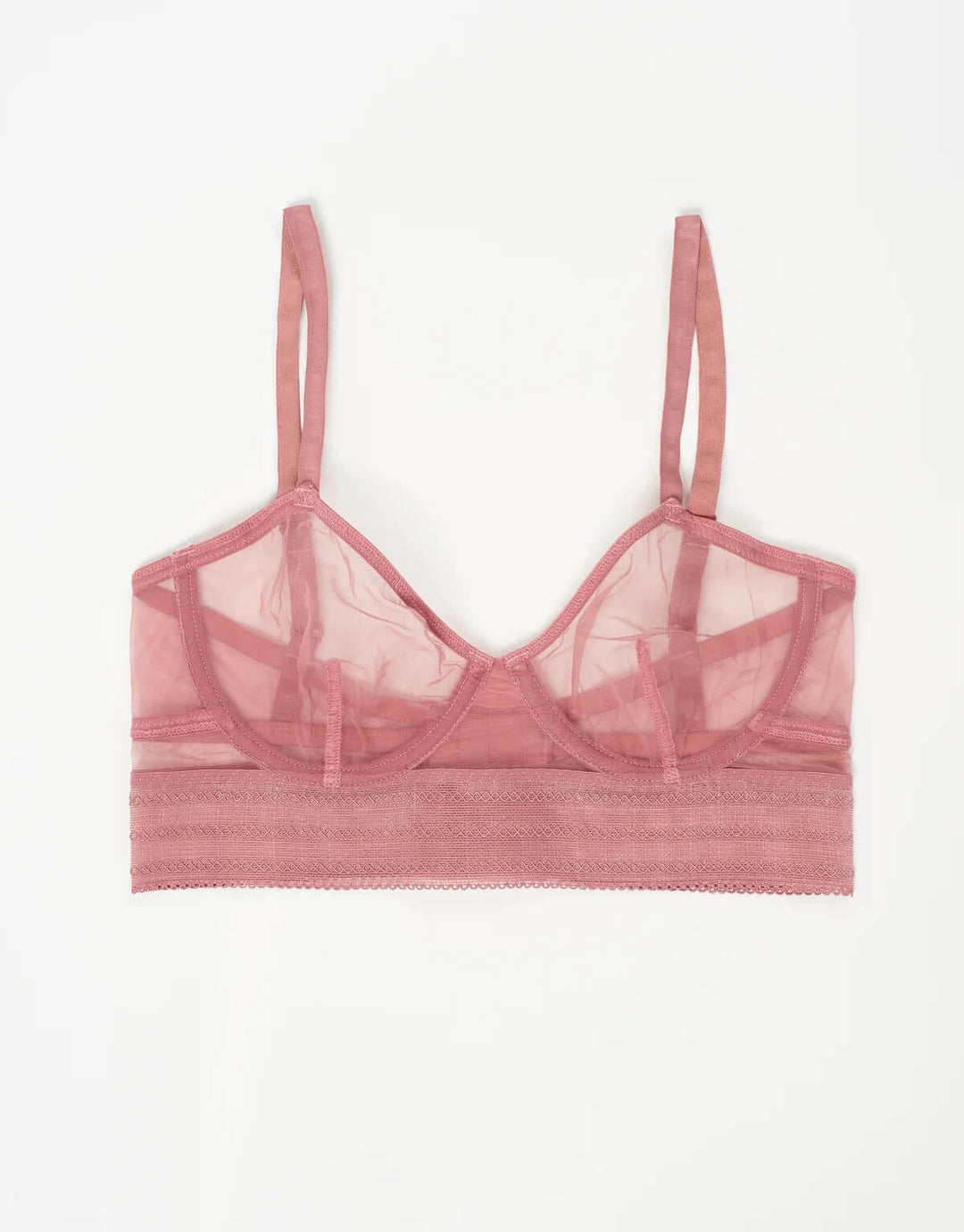 Else Lingerie Bare Underwire Longline Bra Rose Dust