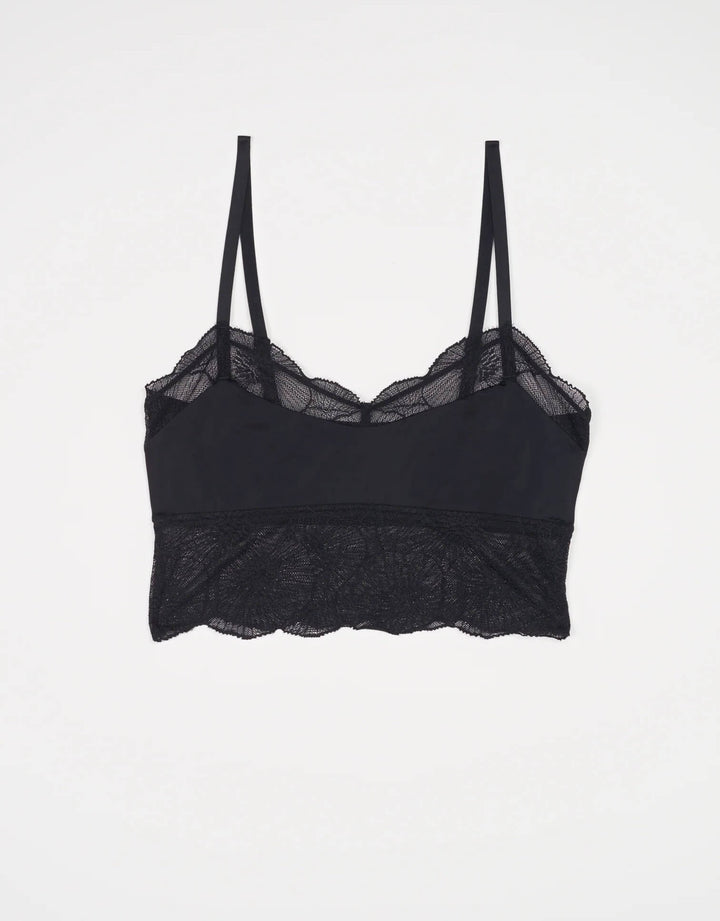 Else Lingerie Anemone camisole in black with delicate floral lace