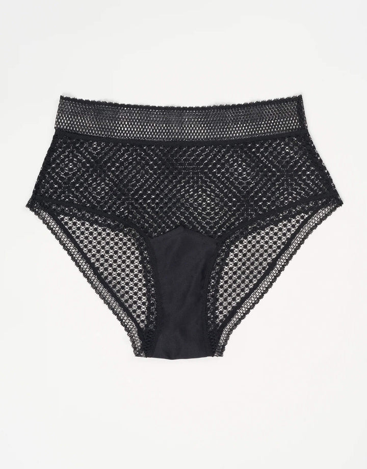 Else luxury lingerie high waist brief black – Catriona online shop