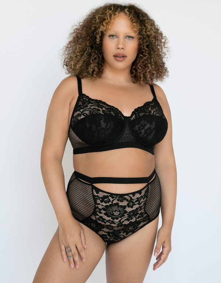Else Lingerie Petunia Full Cup Underwire Bra Black