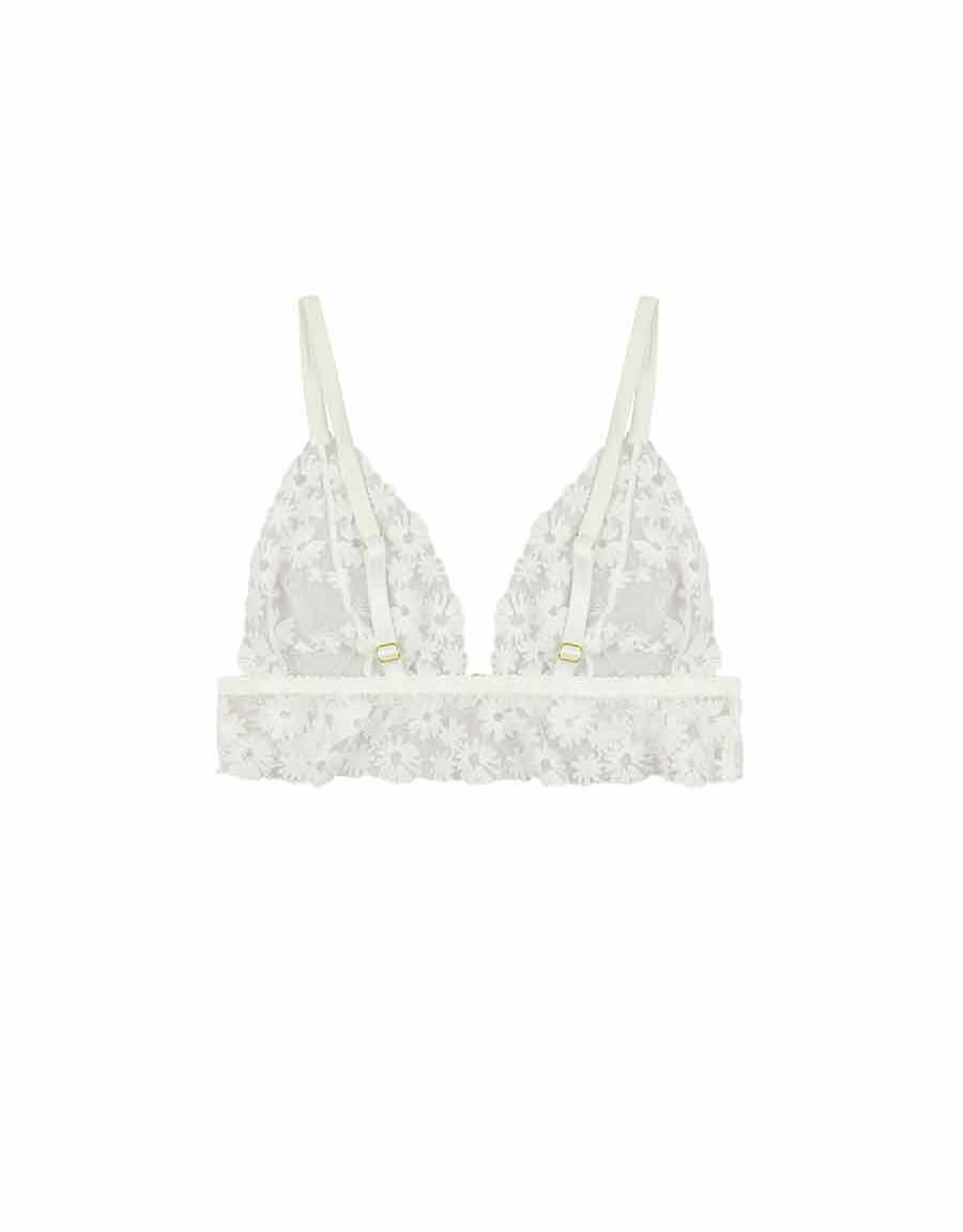 Daisy Embroidered Boudoir Bra