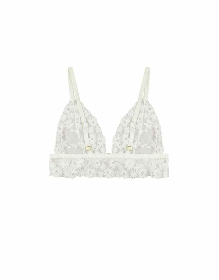 Daisy Embroidered Boudoir Bra