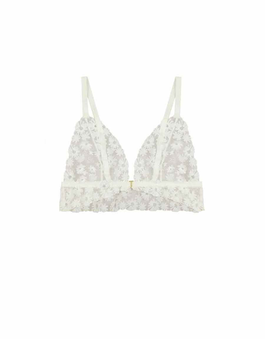 Daisy Embroidered Boudoir Bra