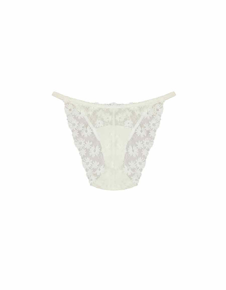 Fleur of England Daisy Embroidered Brief White